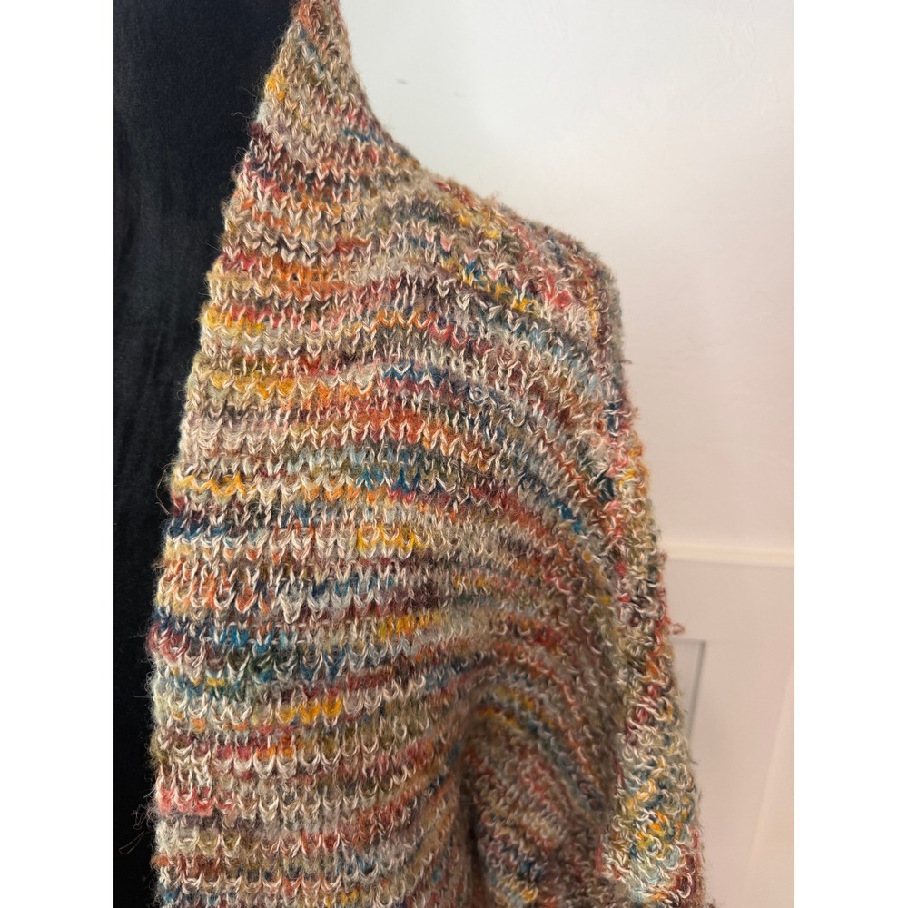 Peruvian Connection Multicolor Alpaca-Style Cocoon Cardigan M/L - Picture 3 of 7